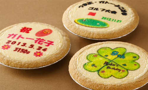 プリントチーズケーキ見本